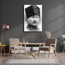 SRD Concept Atatürk 58 Cam Tablo-Atatürk Tablosu