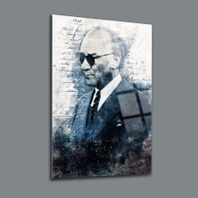 SRD Concept Atatürk 66 Cam Tablo-Atatürk Tablosu