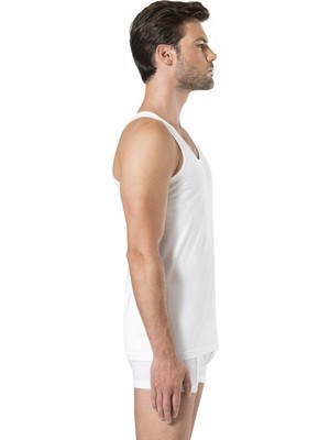 Pierre Cardin 400 2'li Erkek Atlet - Beyaz