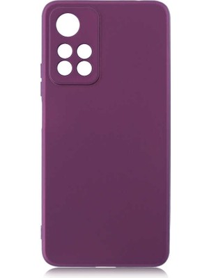 Case 4U Xioami Redmi Note 11 Pro Kılıf Klasik Mat Renkli Yumuşak Premier Silikon Mürdüm