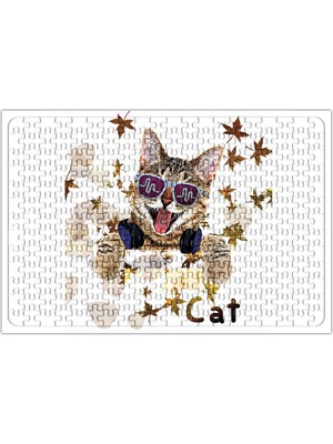 Baskı Dükkanı Cat Kedi Puzzle 240 Parça Yapboz