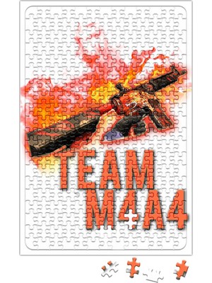 Baskı Dükkanı Cs Go Counter Strike Team M4A4 Puzzle 240 Parça Yapboz