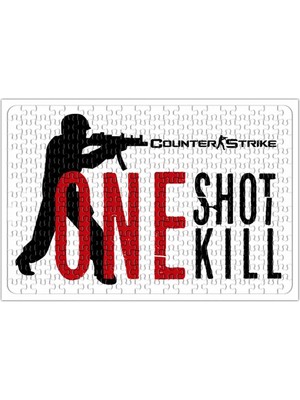 Baskı Dükkanı Counter Strike One Shot Kill Puzzle 240 Parça Yapboz