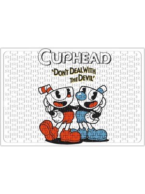 Baskı Dükkanı Cuphead Two Puzzle 240 Parça Yapboz