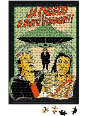 Baskı Dükkanı Chaves Ja Chegou O Disco Voador Puzzle 240 Parça Yapboz