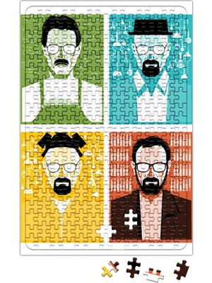 Baskı Dükkanı Fases Walter White Breaking Bad Puzzle 240 Parça Yapboz