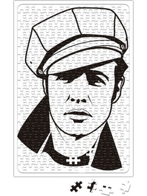 Baskı Dükkanı Marlon Brando Puzzle 240 Parça Yapboz