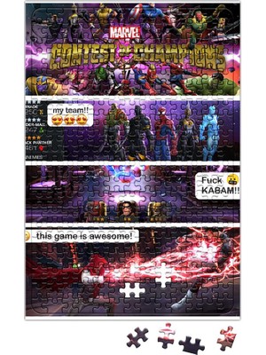 Baskı Dükkanı Marvel Contest Of Champions Roxx Ink Puzzle 240 Parça Yapboz