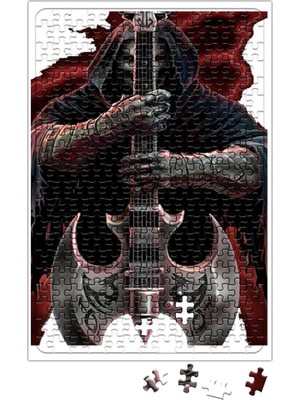 Baskı Dükkanı Rock Roll Müzik Gitar 08 Puzzle 240 Parça Yapboz