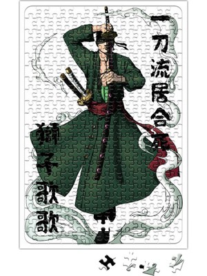 Baskı Dükkanı Roronoa Zoro One Piece Puzzle 240 Parça Yapboz