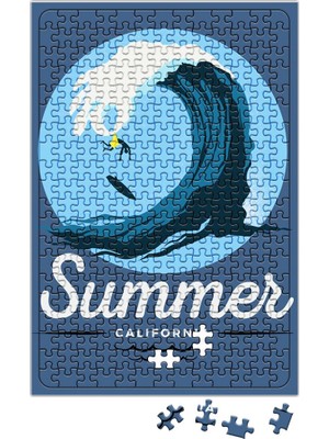 Baskı Dükkanı Summer California Waves Puzzle 240 Parça Yapboz