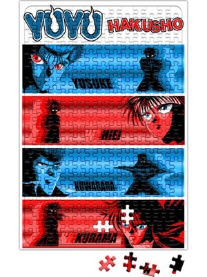 Baskı Dükkanı Yu Yu Hakusho Personagens Puzzle 240 Parça Yapboz