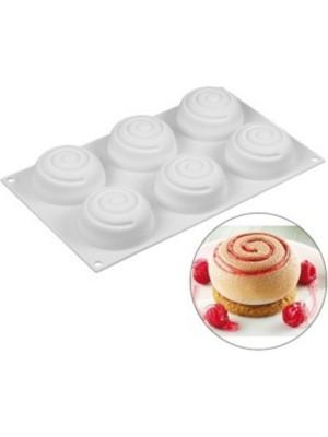 Pastry Planet 6 Lı Spiral Silikon Kalıp