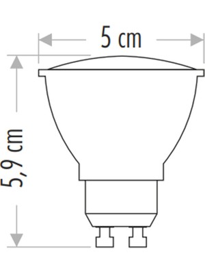 Cata CT-4240B 4W Gu 10 Duylu Çanak LED Ampul 6400K Beyaz