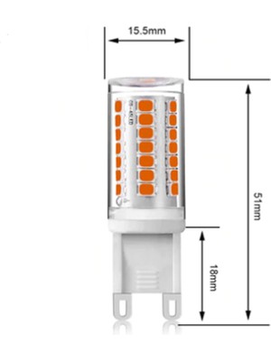 Cata CT-4249 3W G9 LED Kapsül Ampul 3200K Günışığı