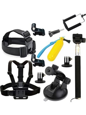 Gplus Gopro Aksiyon Kameraları Başlangıç Seti 12 Parça ST012