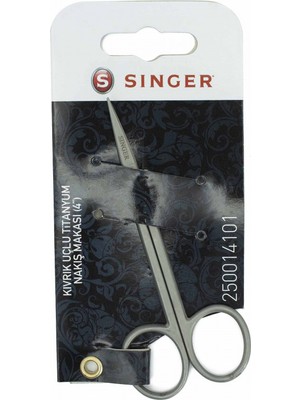 Singer Nakış Makası Kıvrık Uçlu Titanyum 4 inç
