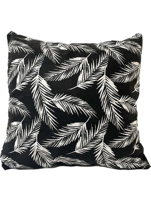 Vip Home Concept Kırlent Yastık Kılıfı Vip Kılıf 1 ADET-43X43 Cm(Siyah Tüy)