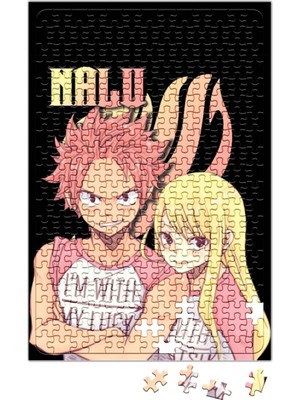 Baskı Dükkanı Natsu Lucy Nalu Matching Shirts Puzzle 240 Parça Yapboz