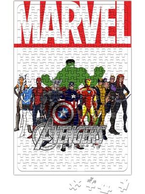 Baskı Dükkanı Marvel Avengers Puzzle 240 Parça Yapboz
