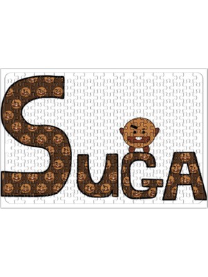 Baskı Dükkanı Bts Meets BT21 Suga Puzzle 240 Parça Yapboz