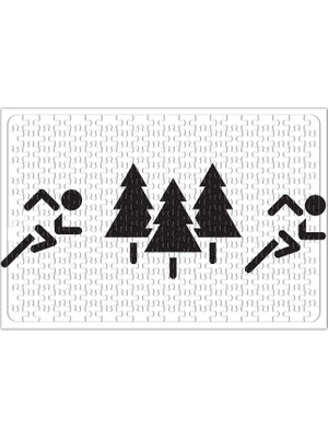 Baskı Dükkanı Run Forest Run Puzzle 240 Parça Yapboz