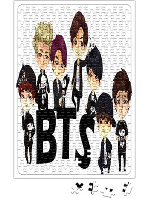 Baskı Dükkanı Babylook Kpop Bangtan Boys Bts Team Integrantes Puzzle 240 Parça Yapboz