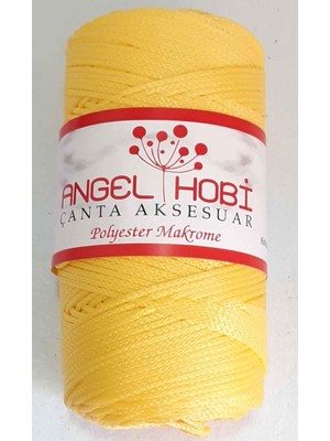 Angel Çanta Akssesuar Sarı  Renk Polyester Makrome