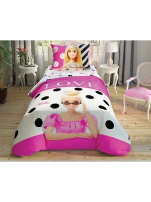 Taç Taç Barbie Glitter Nevresim Takımı