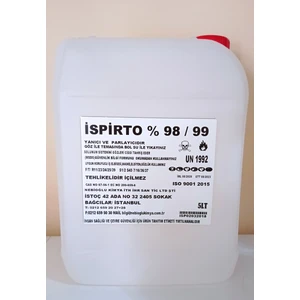 Ispirto %99,9 Saflıkta 5 Lt Şeffaf