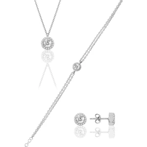 Söğütlü Silver Gümüş Pırlanta Modeli Set