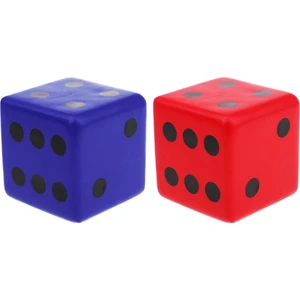 2 Adet Yumuşak Sünger Zar Köpük Oynarken Zar Eğitici Oyuncaklar Çocuklar Için Hediye 8 cm (Yurt Dışından)