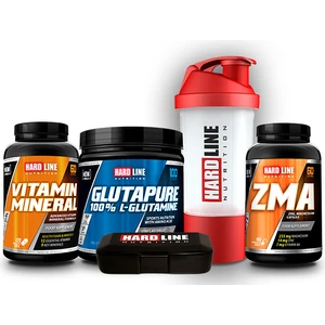 Hardline Nutrition Glutapure 500 gr + Vitamin Minarel + Zma