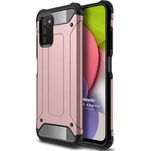 Samsung Galaxy A03S Kılıf Rugged Armor Rose Gold