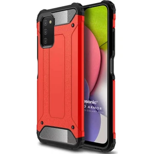 Samsung Galaxy A03S Kılıf Rugged Armor Kırmızı