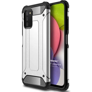 Samsung Galaxy A03S Kılıf Rugged Armor Gümüş