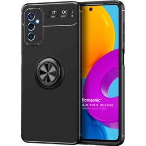 Samsung Galaxy M52 Kılıf Kickstand Ring Holder Siyah