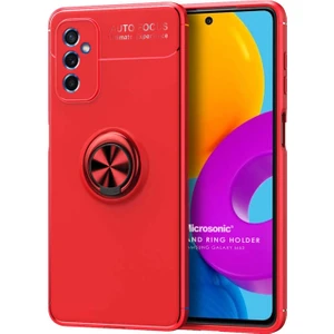 Samsung Galaxy M52 Kılıf Kickstand Ring Holder Kırmızı