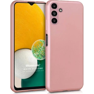 Matte Silicone Samsung Galaxy A13 Kılıf Rose Gold