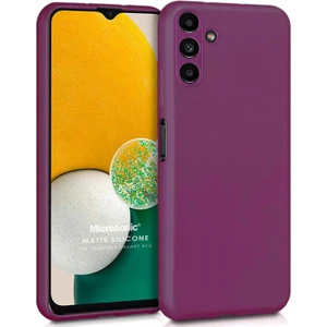 Matte Silicone Samsung Galaxy A13 Kılıf Mor