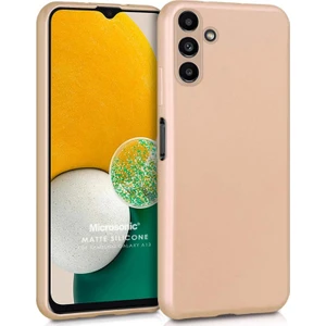 Matte Silicone Samsung Galaxy A13 Kılıf Gold