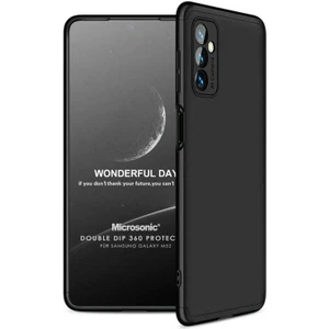 Samsung Galaxy M52 Kılıf Double Dip 360 Protective Siyah