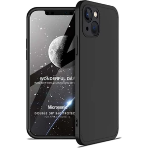 Apple iPhone 13 Kılıf Double Dip 360 Protective Siyah