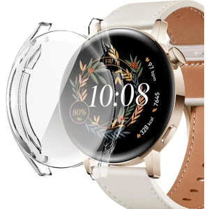 Huawei Watch Gt3 42MM Kılıf 360 Full Round Soft Silicone Şeffaf