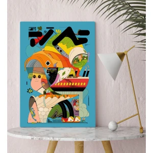 Bk Gift Modern Soyut Tasarımlı Kanvas Tablo 30 x 50 cm -7