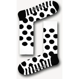 Neşeli Çoraplar Beyaz Puantiye Desenli Renkli Erkek Çorap