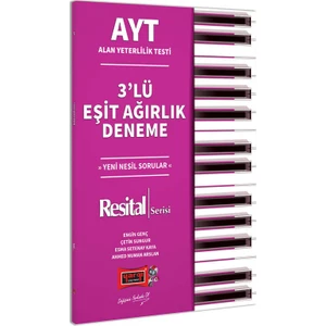 Yargı Yayınevi AYT Eşit Ağırlık Resital 3’ Lü Deneme