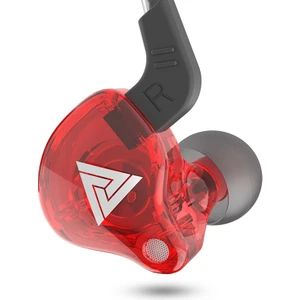 Qkz Ak6 3.5mm Kulak Kablolu Subwoofer Spor Kulaklık, Kablo Uzunluğu: Yaklaşık 1.2m (Mavi ve Kırmızı) (Yurt Dışından)