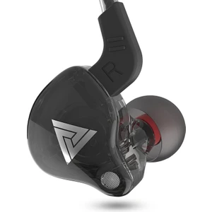 Qkz Ak6 3.5mm Kulak Kablolu Subwoofer Spor Kulaklık, Kablo Uzunluğu: Yaklaşık 1.2m (Mavi ve Kırmızı) (Yurt Dışından)