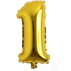 40 cm Gold Altın Sarısı Dore Büyük Folyo 1 Rakam Balon 16 Inc Parti Sayı Doğumgünü